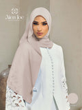 Shawl Hoodie Premium Chiffon Khaki