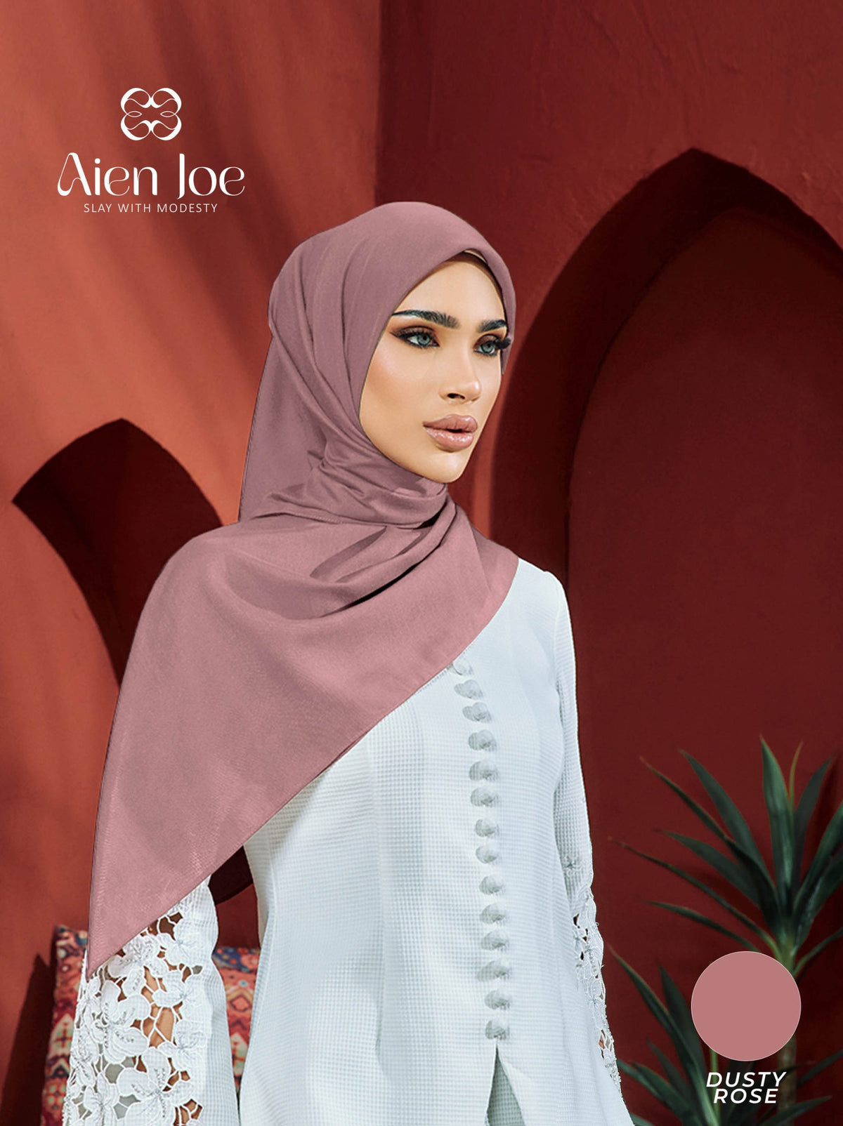 Bawal Premium Plain Cotton Voile Dusty Rose