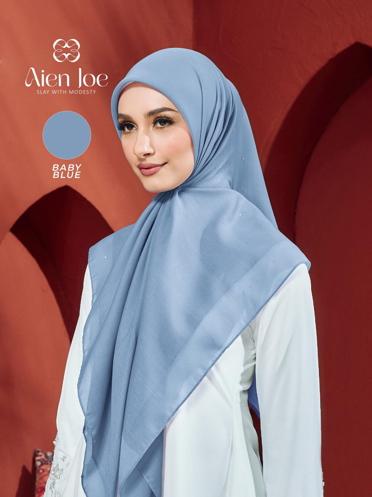 Bawal Diamond Cotton Voile Baby Blue