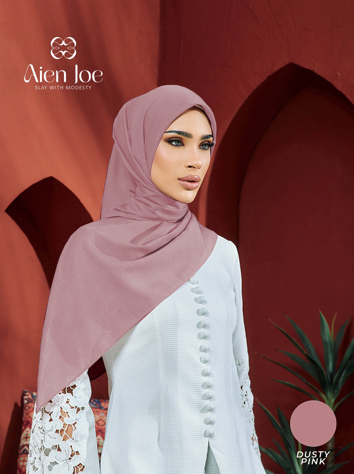 Bawal Premium Plain Cotton Voile Dusty Pink