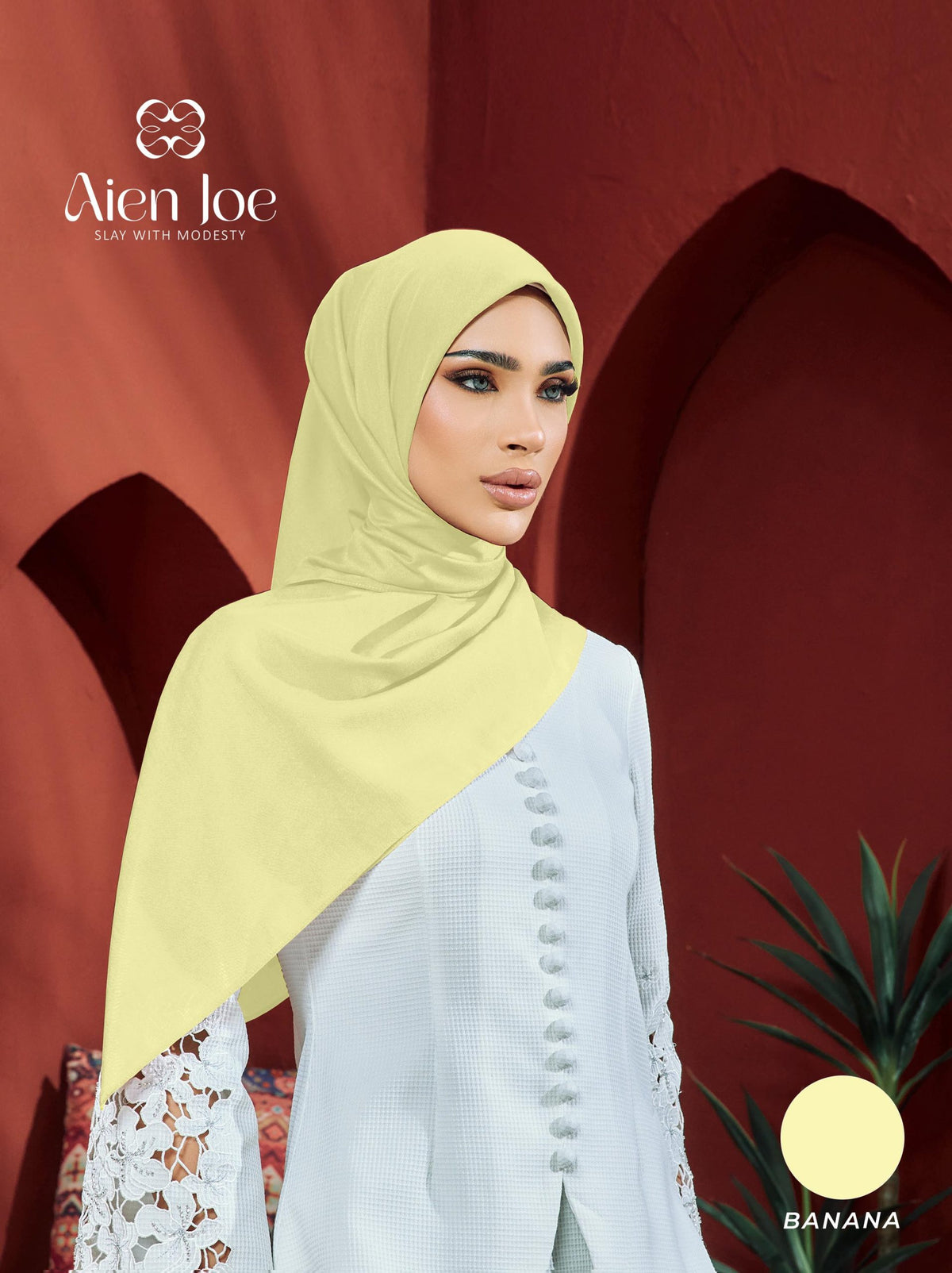 Bawal Premium Plain Cotton Voile Banana