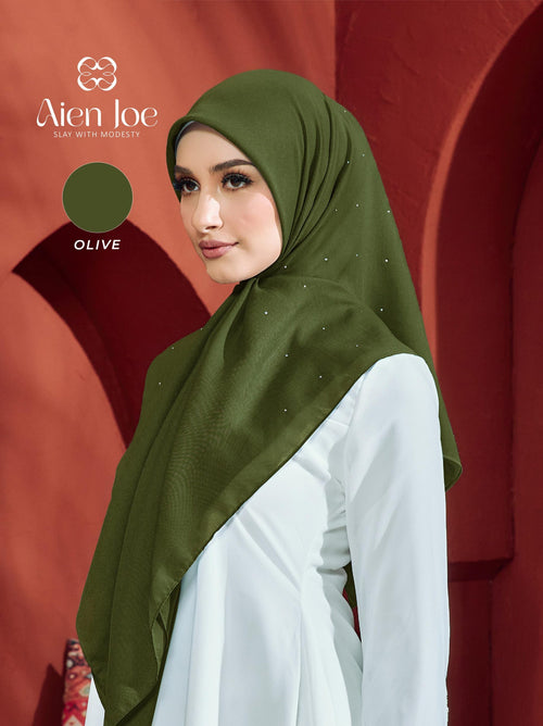 Bawal Diamond Cotton Voile Olive