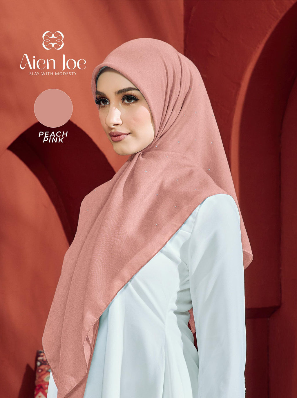 Bawal Diamond Cotton Voile Peach Pink