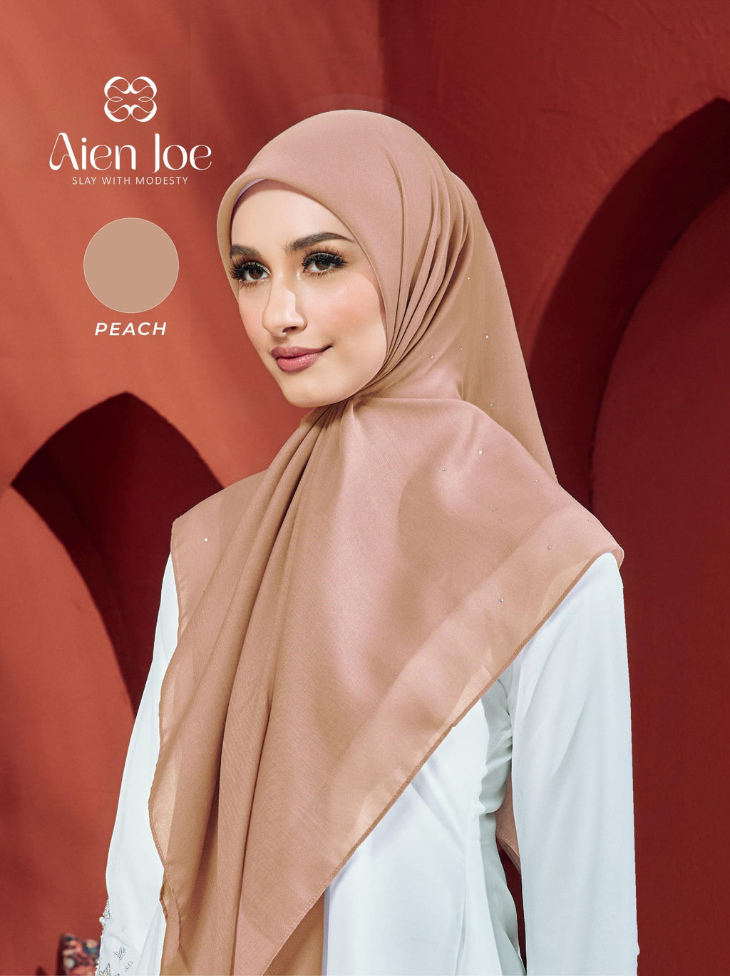 Bawal Diamond Cotton Voile Peach