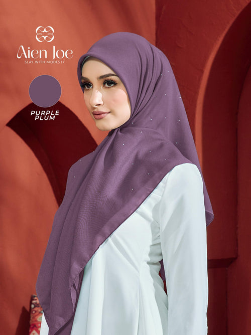 Bawal Diamond Cotton Voile Purple Plum