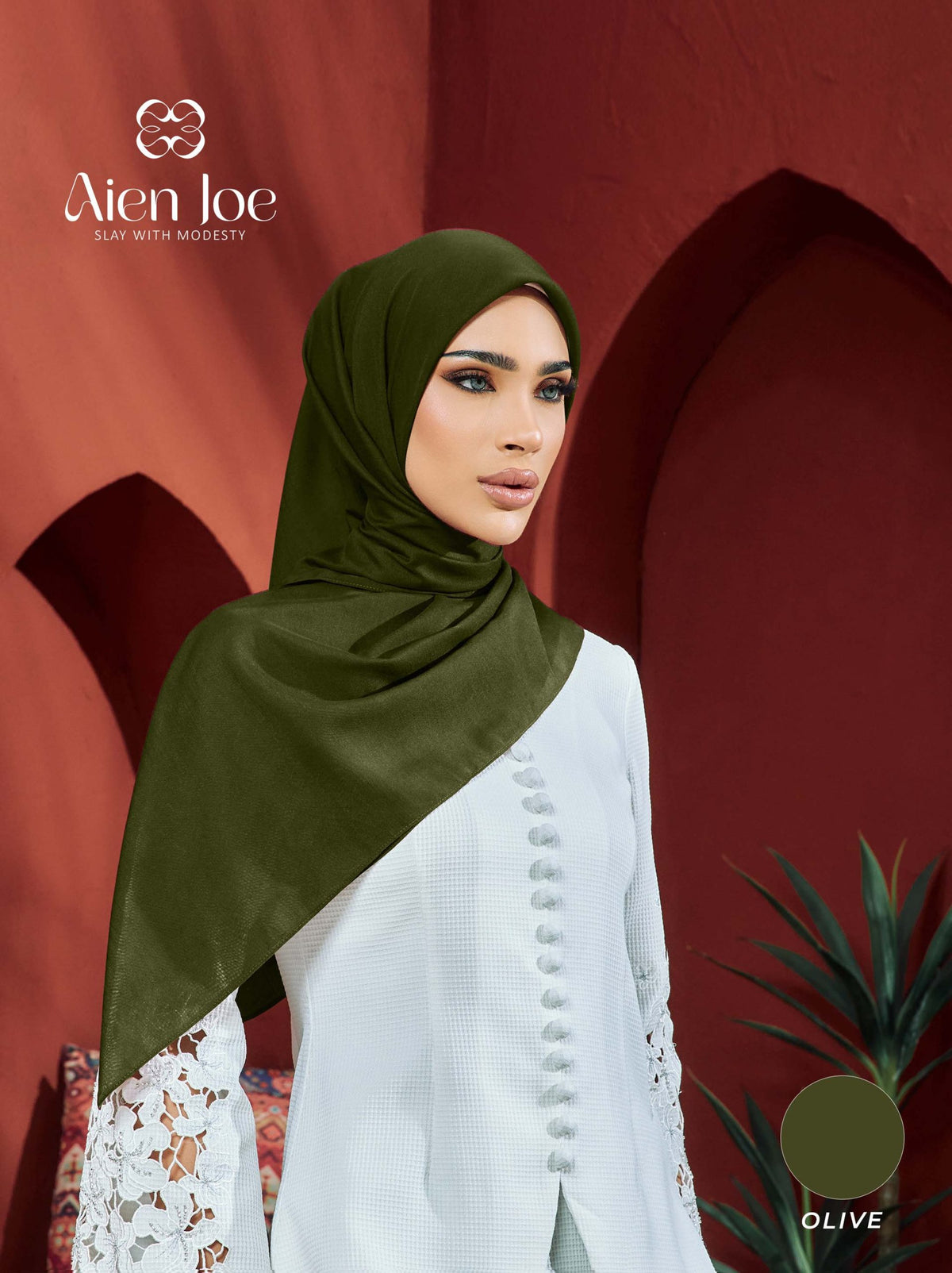 Bawal Premium Plain Cotton Voile Olive