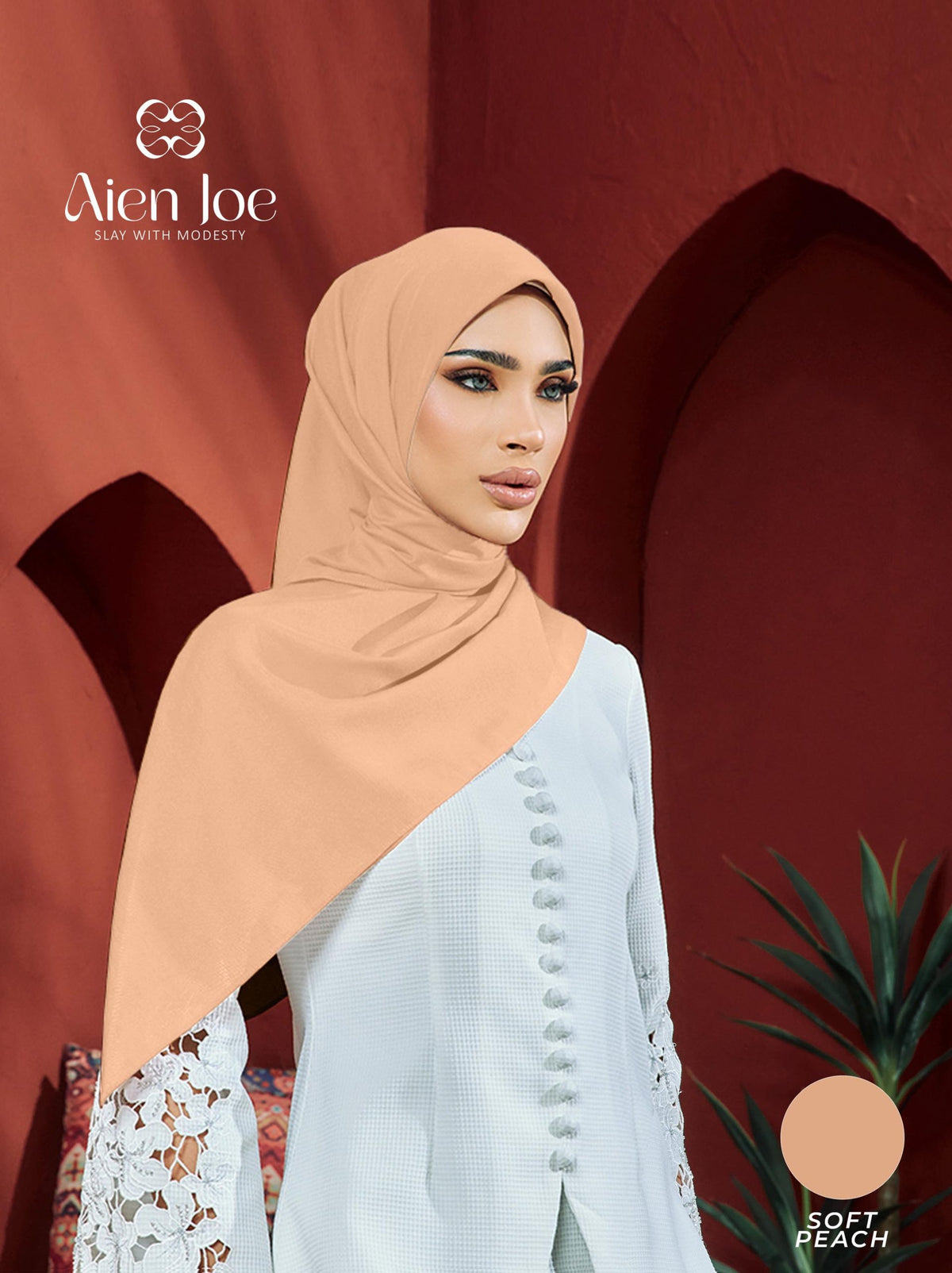 Bawal Premium Plain Cotton Soft Peach