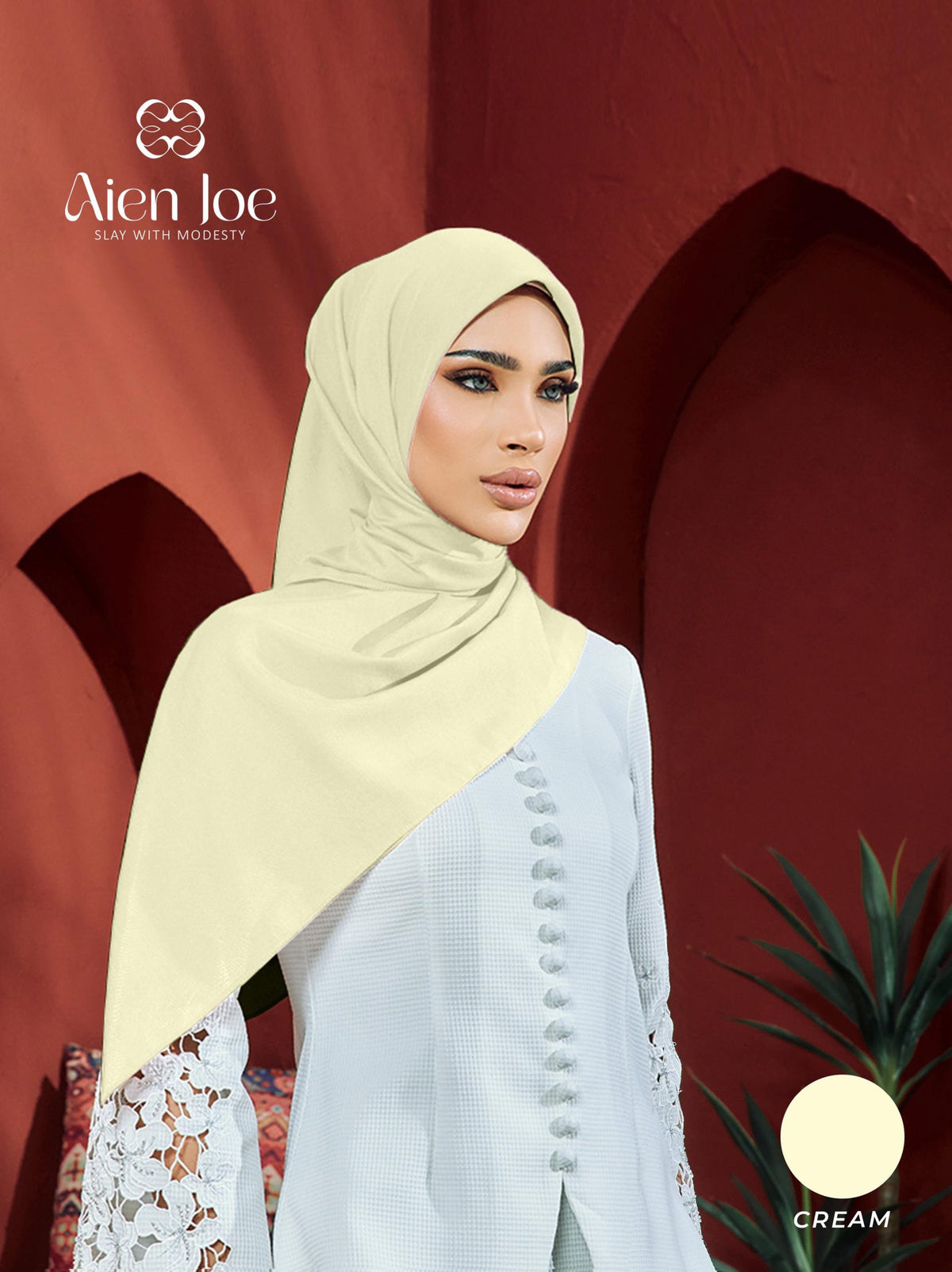 Bawal Premium Plain Cotton Voile Cream