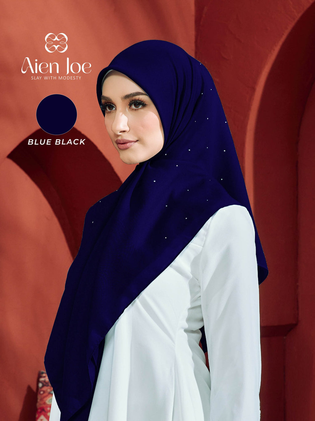 Bawal Diamond Cotton Voile Blue Black