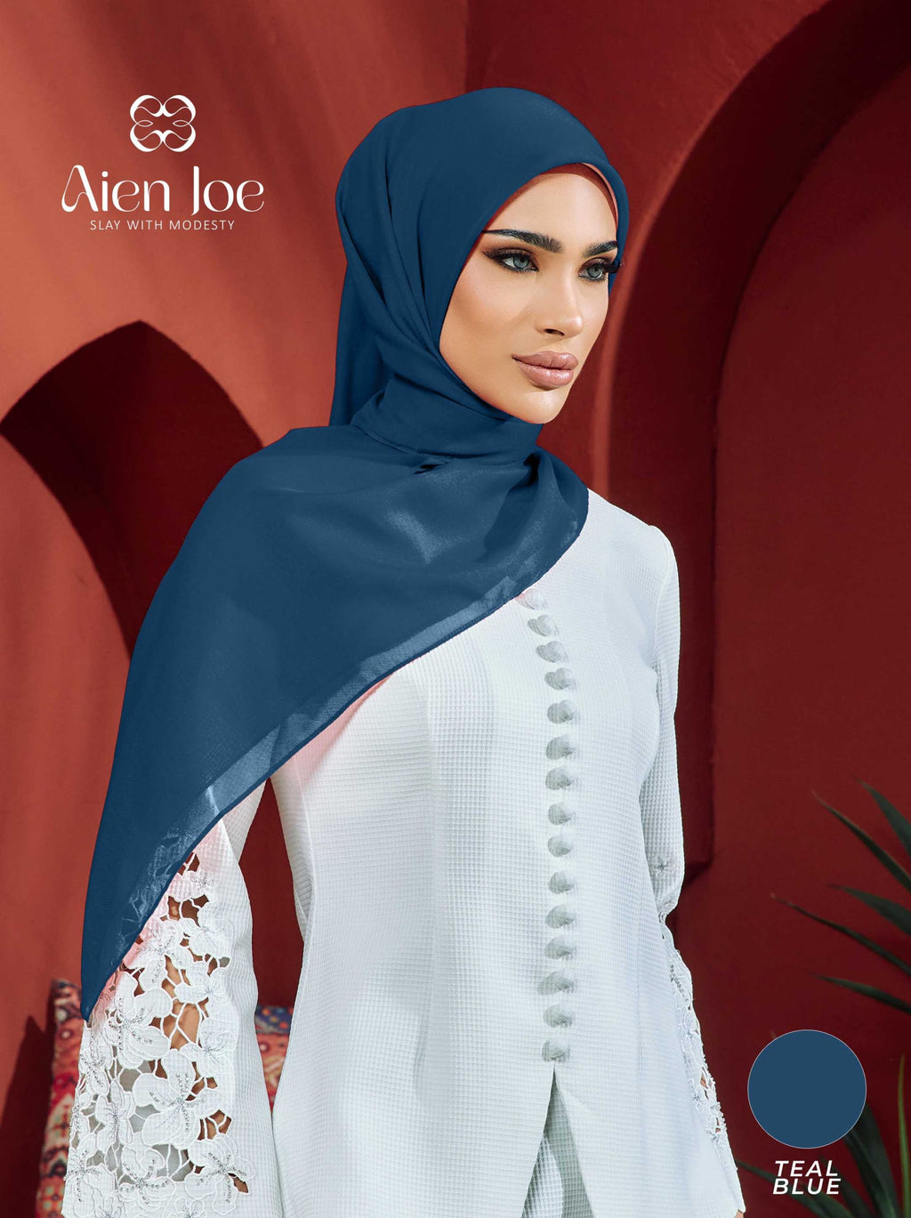 Bawal Jepun Premium Teal Blue