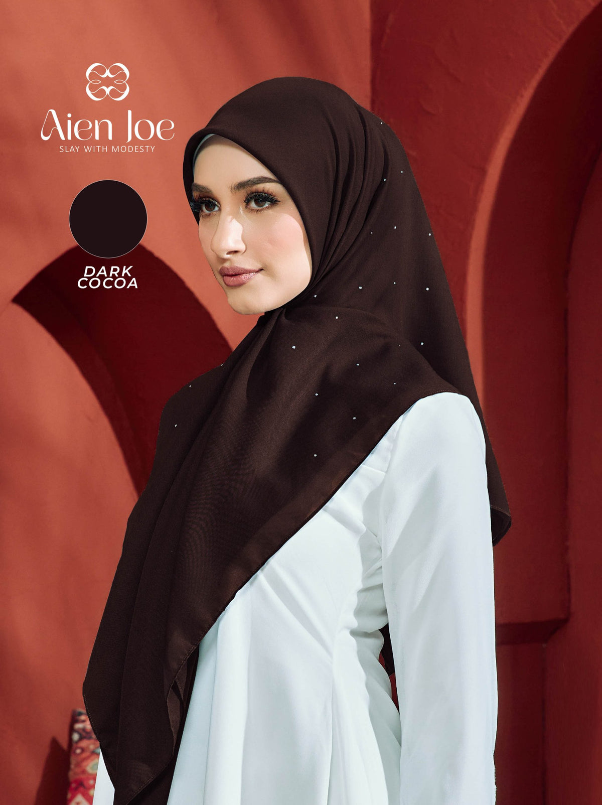 Bawal Diamond Cotton Voile Dark Cocoa