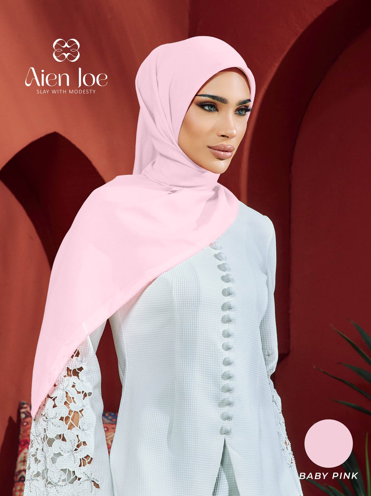 Bawal Jepun Premium Baby Pink
