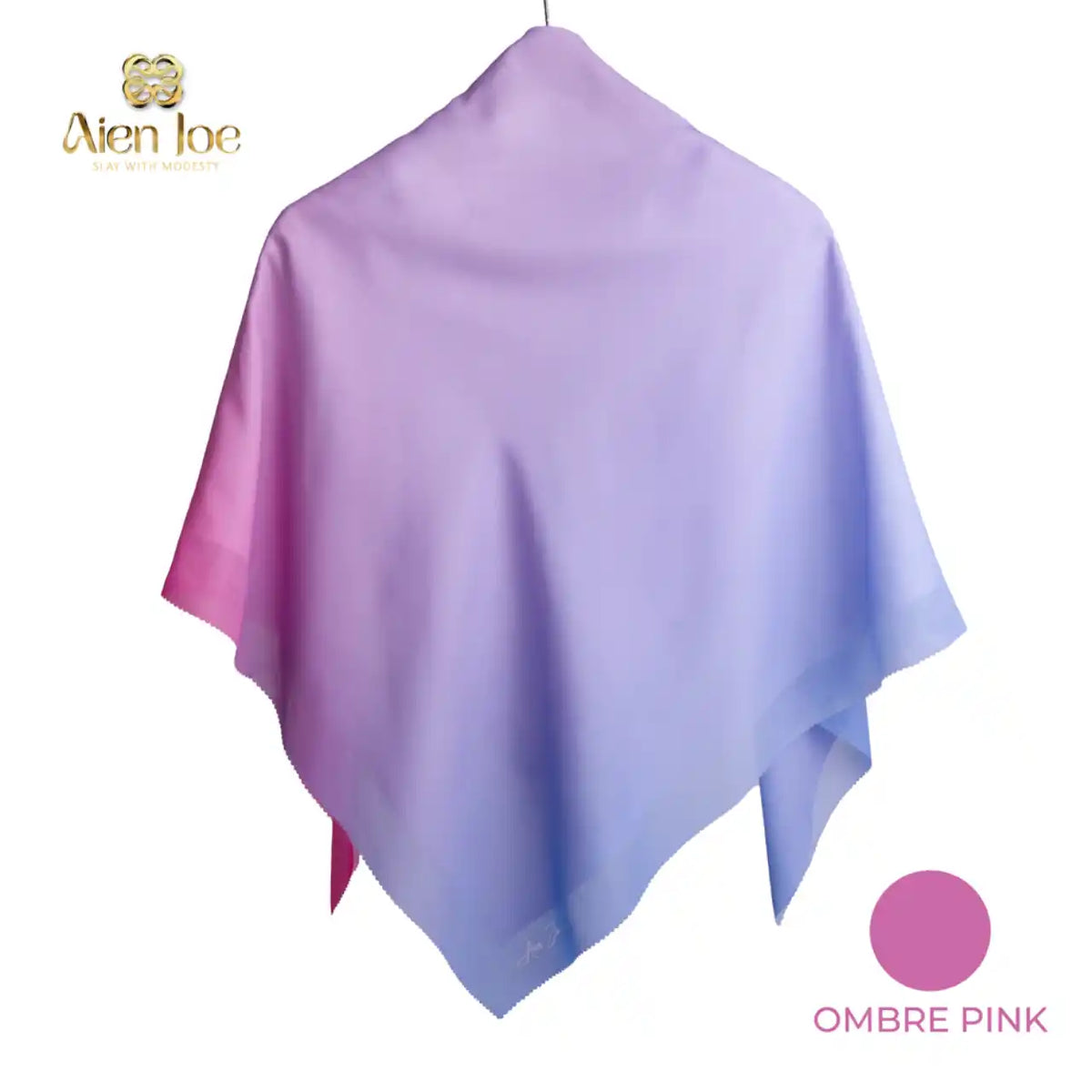 Ombre Pink Bawal Printed Premium Cotton Voile