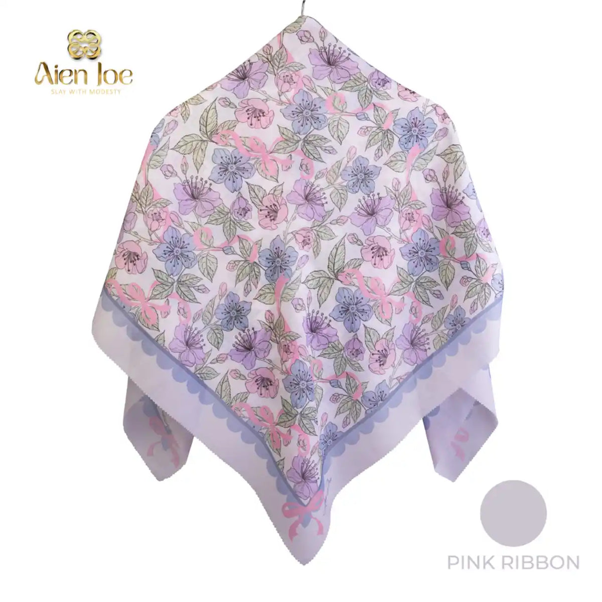 Pink Ribbon Bawal Printed Premium Cotton Voile