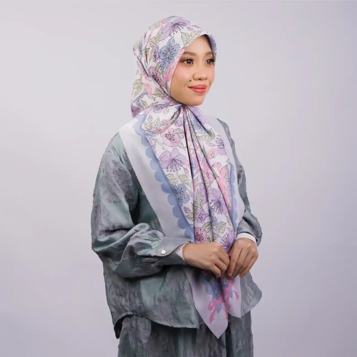 Pink Ribbon Bawal Printed Premium Cotton Voile