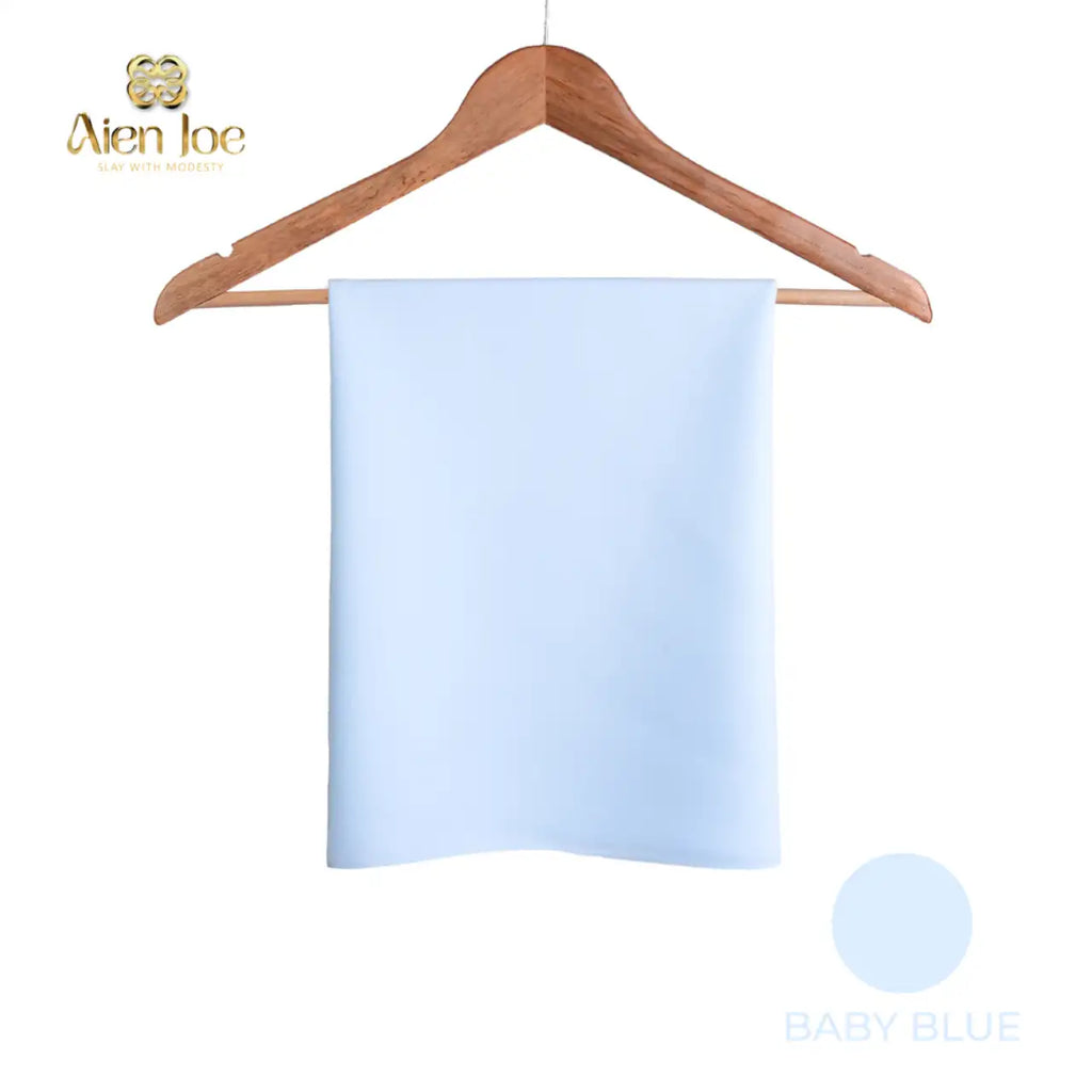 Shawl Baby Blue Diamond Chiffon Premium Curve
