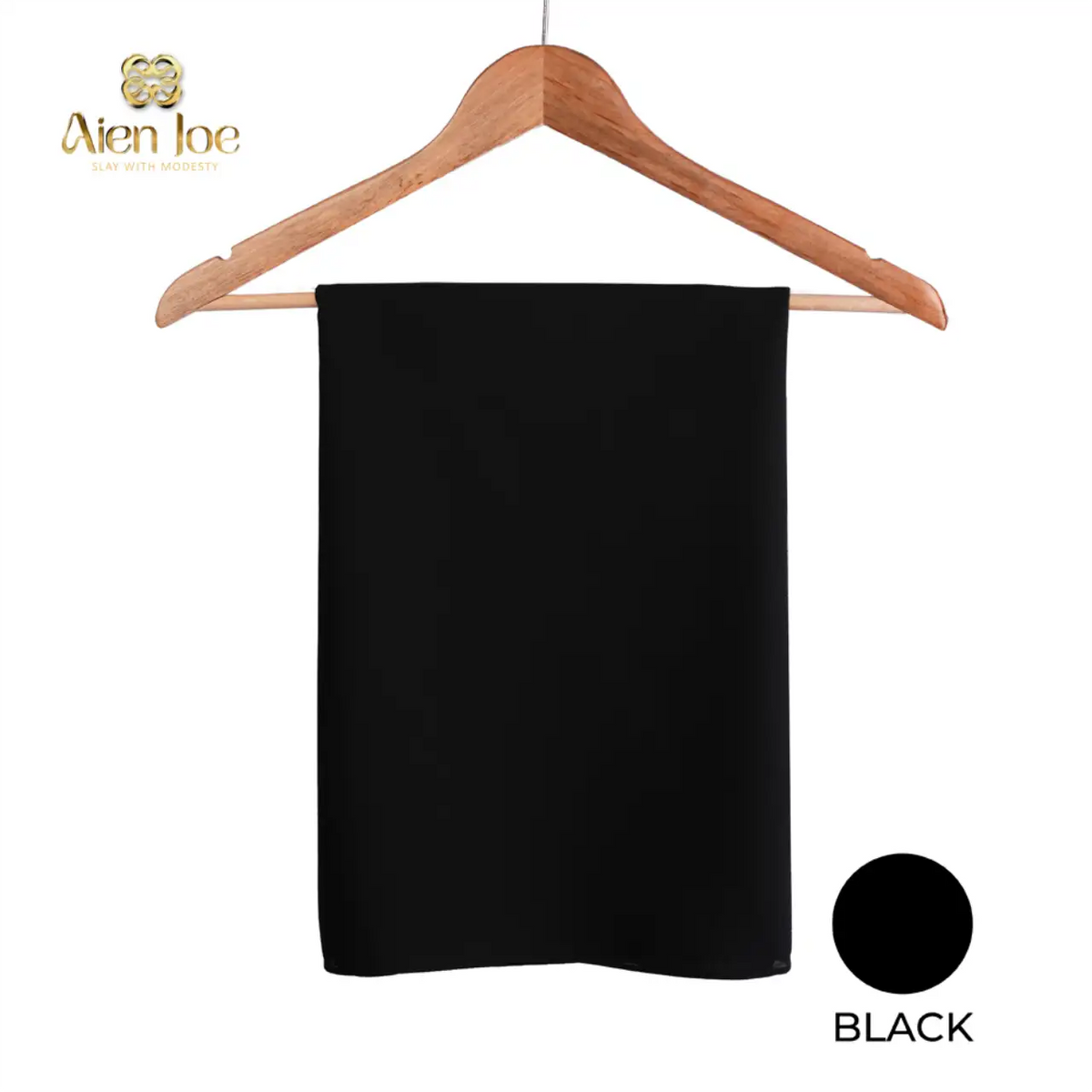 Shawl Black Diamond Chiffon Premium Curve