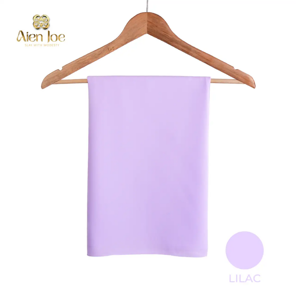 Shawl Lilac Diamond Chiffon Premium Curve