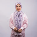 Turkish Lavender Bawal Printed Premium Cotton Voile
