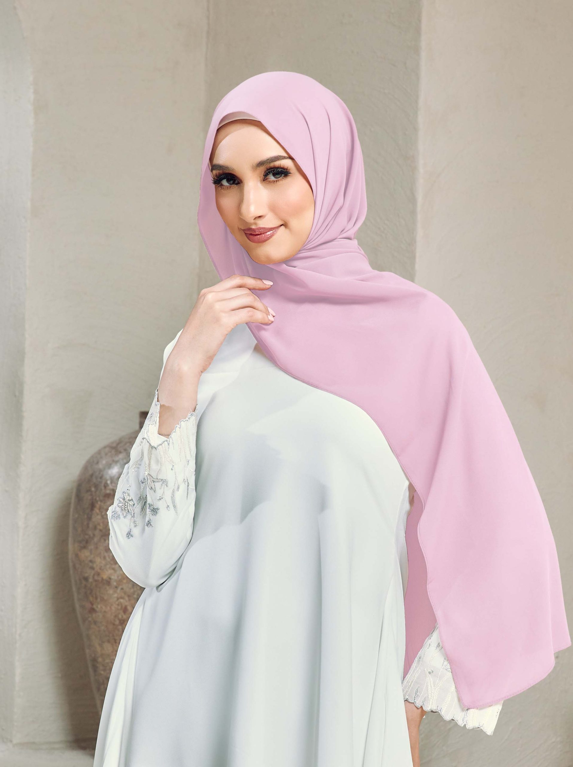 Shawl Ballerina Diamond Chiffon Premium Curve