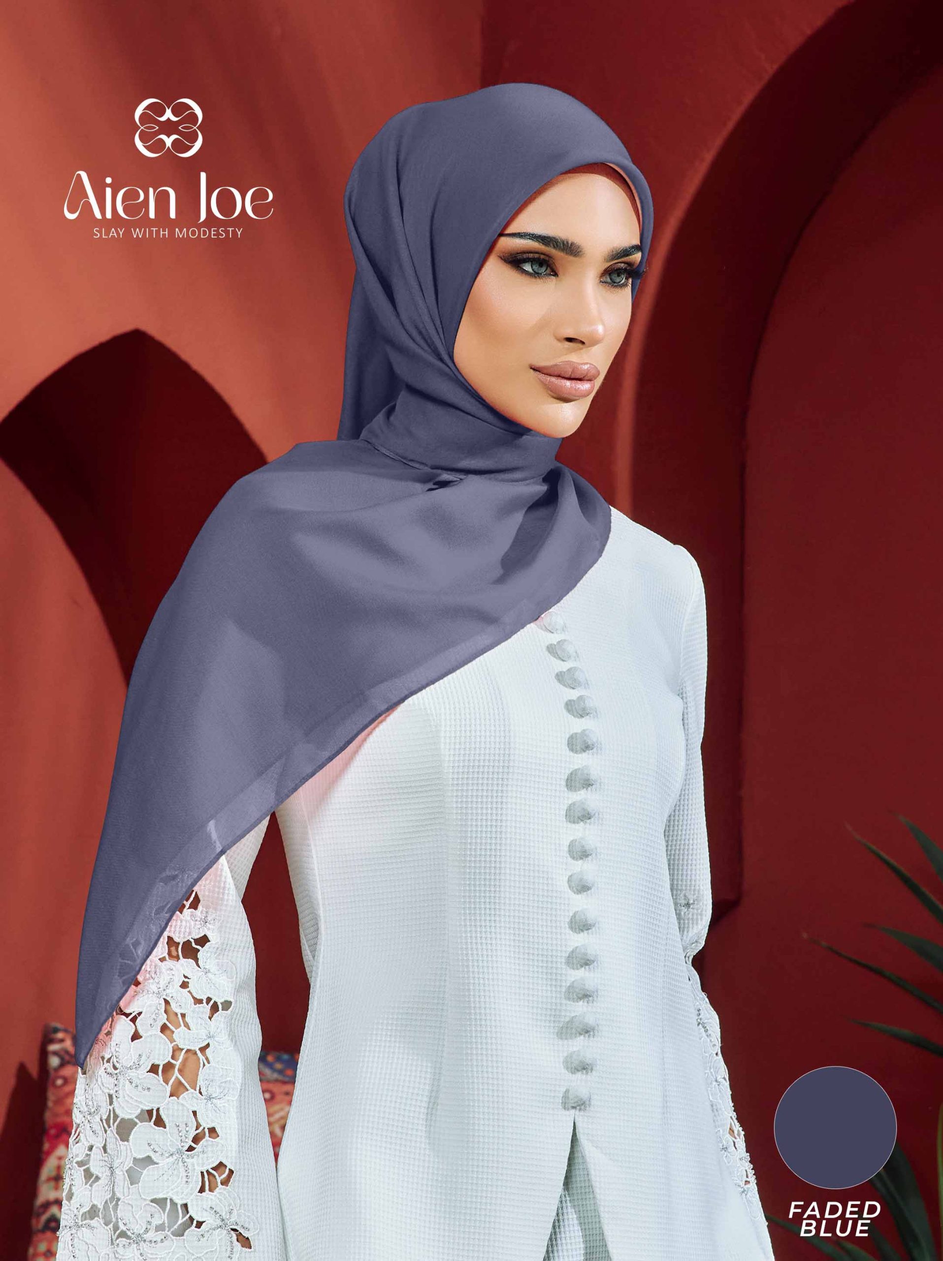 Bawal Jepun Premium Faded Blue