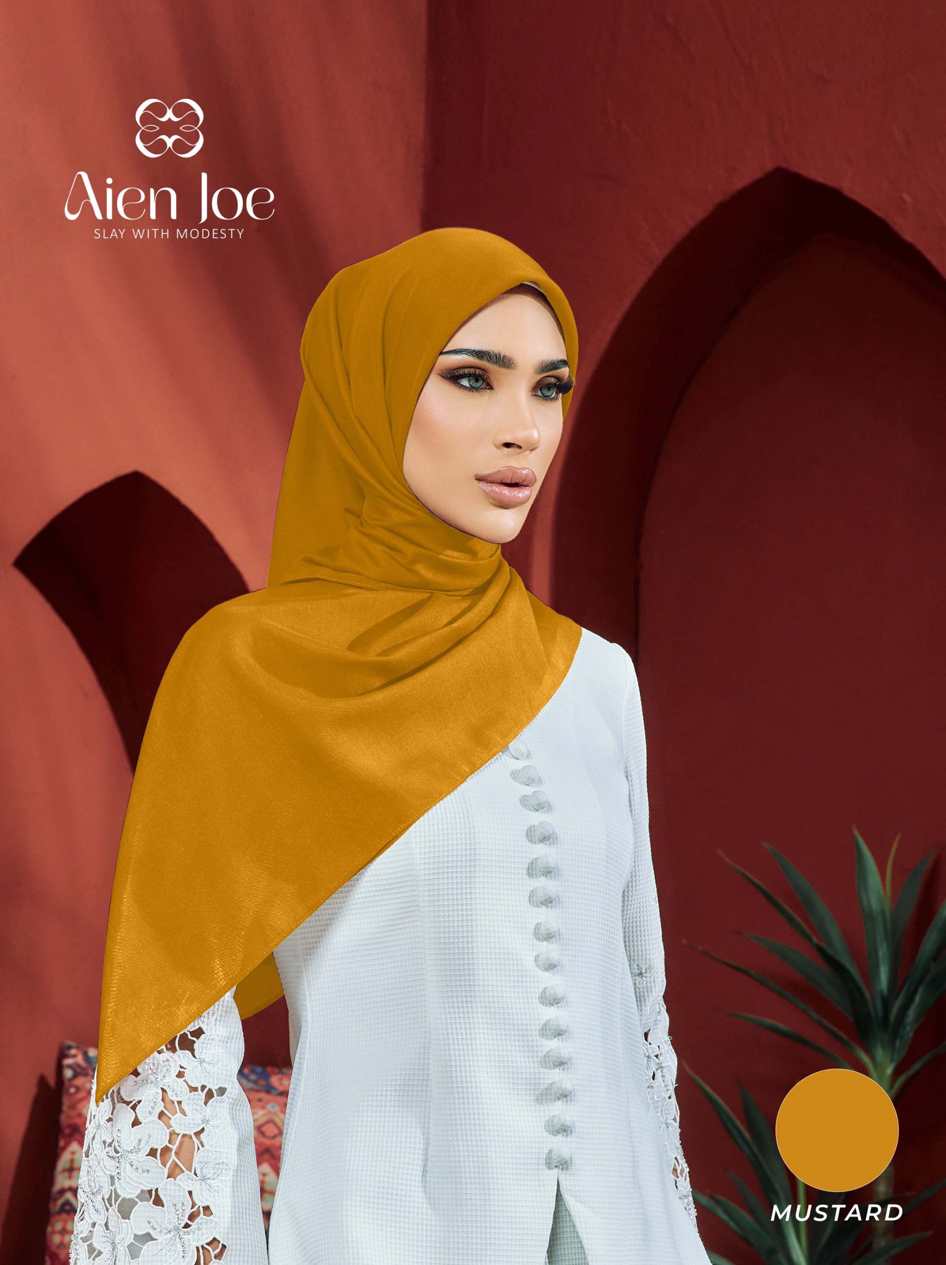 Bawal Premium Plain Cotton Voile Mustard