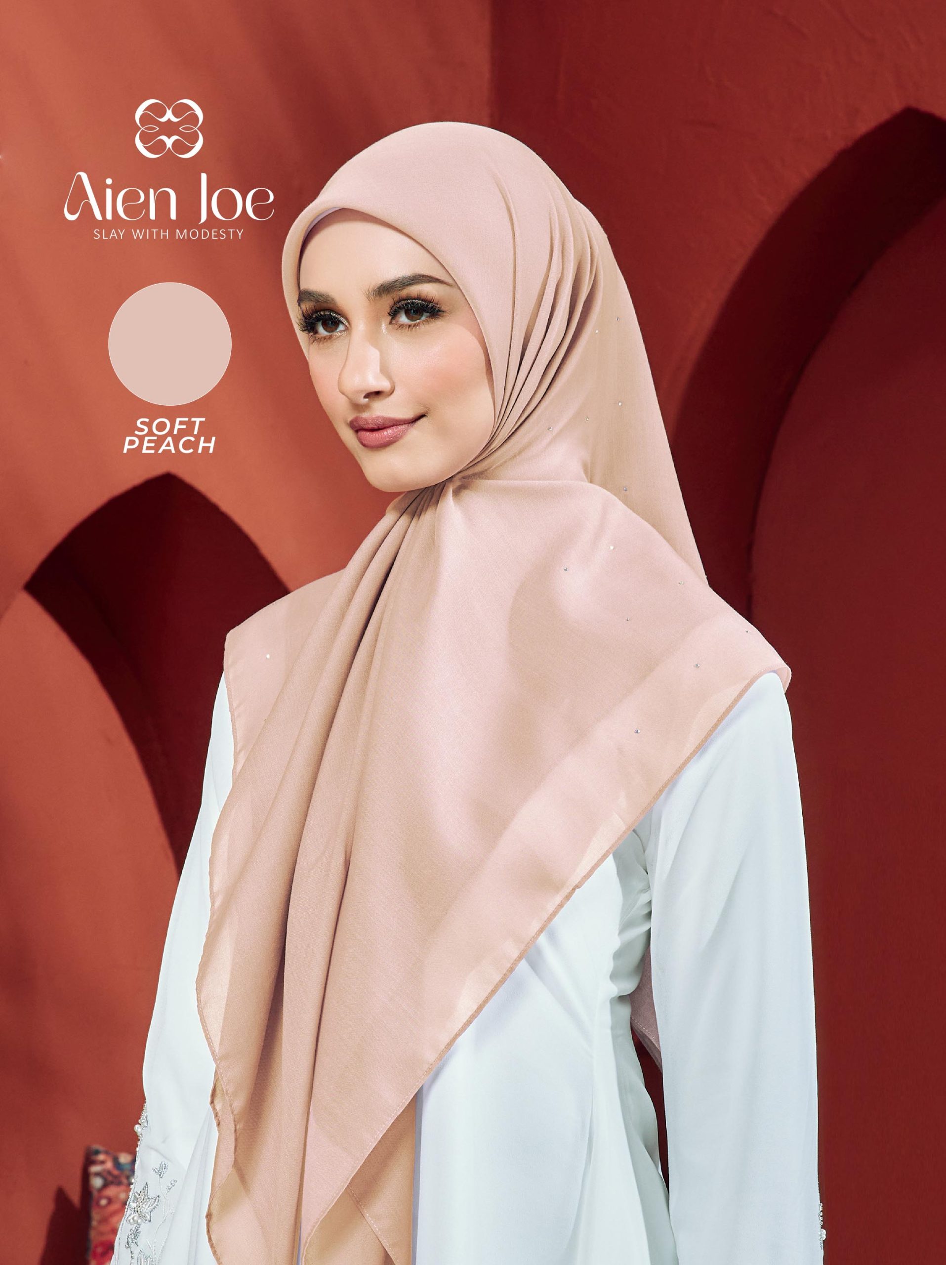 Bawal Diamond Cotton Voile Soft Peach